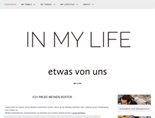 Tablet Screenshot of in-my-life-blog.com